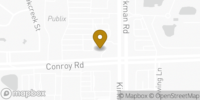 Map showing the location of Amazon Locker - Scepter in Orlando, FL 32811