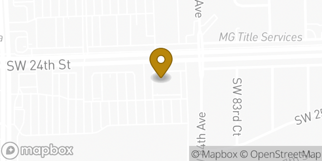 Map showing the location of Walgreens in Miami, FL 33155