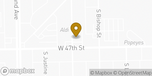 Map showing the location of McDonald's in Chicago, IL 60609