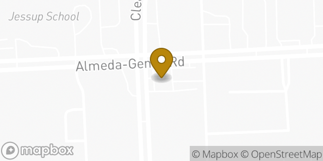 Map showing the location of Amazon Locker - Hesperus in Houston, TX 77075