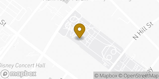 Map showing the location of Starbucks in Los Angeles, CA 90012