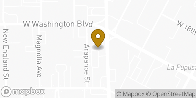 Map showing the location of CVS Pharmacy in Los Angeles, CA 90007