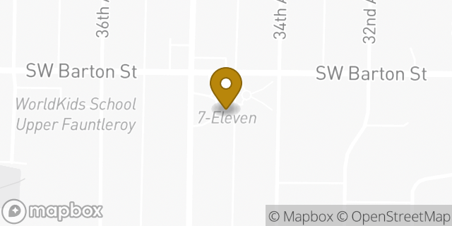 Map showing the location of ATM 7ELEVEN, INC. in Seattle, WA