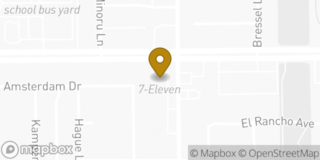 Map showing the location of 7-Eleven in Huntington Beach, CA 92647