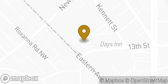 Map showing the location of Travelodge in Silver Spring, MD 20910