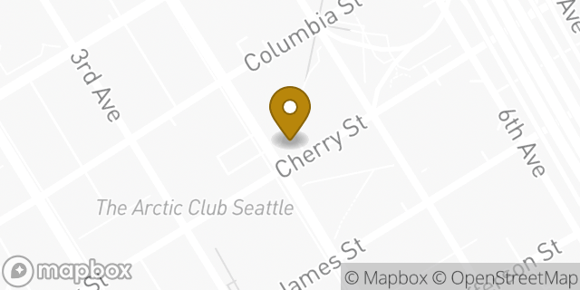 Map showing the location of Starbucks in Seattle, WA 98104