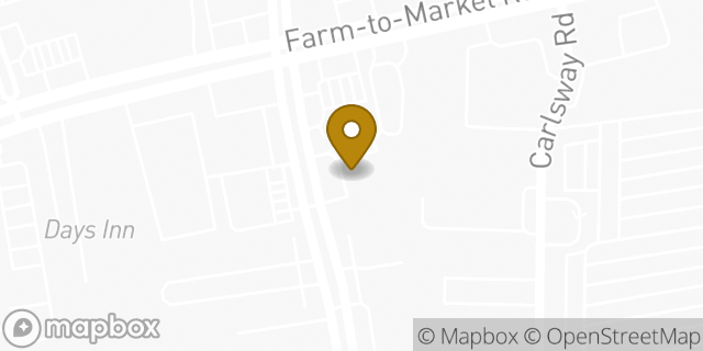 Map showing the location of Amazon Locker - Cerio in Houston, TX 77073