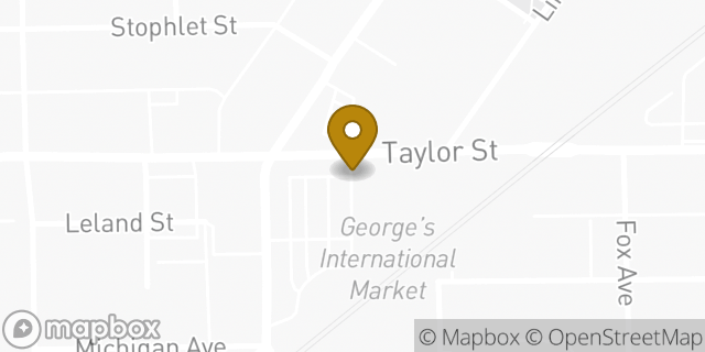 Map showing the location of Amazon Locker - Manama in Fort Wayne, IN 46802