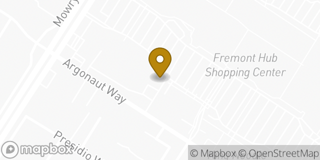 Map showing the location of Subway in Fremont, CA 94538
