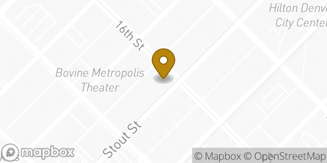 Map showing the location of Amazon Locker - Attic in Denver, CO 80202