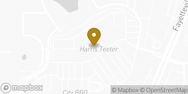 Map showing the location of Starbucks in Durham, NC 27713