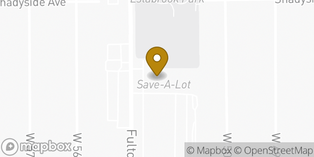 Map showing the location of Amazon Locker - Ancestor in Cleveland, OH 44144