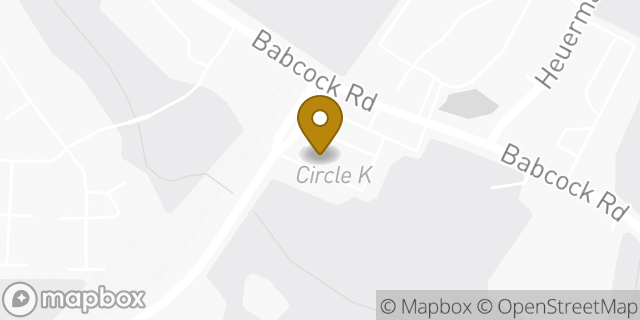 Map showing the location of Amazon Locker - Astronomy in San Antonio, TX 78255