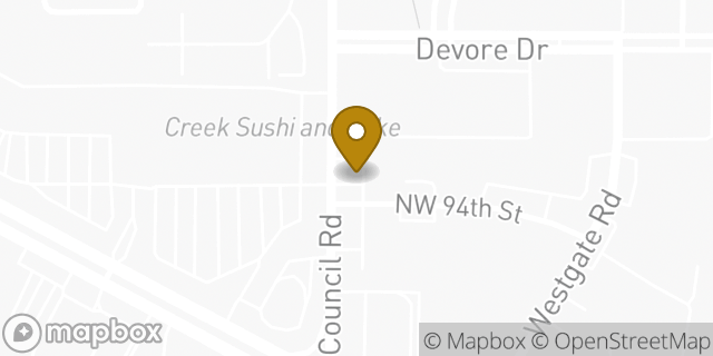 Map showing the location of 7-Eleven in Oklahoma City, OK 73162