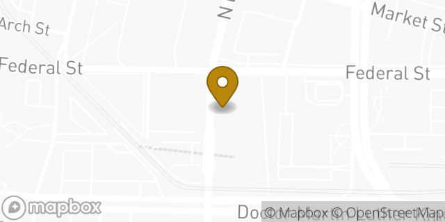 Map showing the location of Dunkin' in Camden, NJ 08103