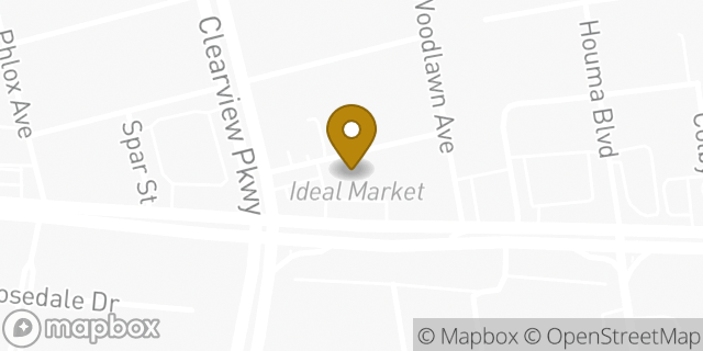 Map showing the location of Coinme in Metairie, LA 70001