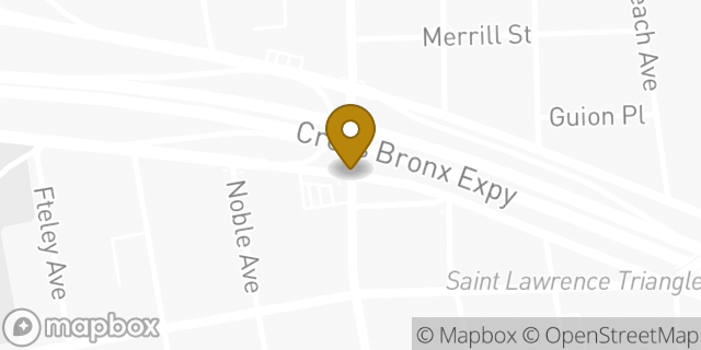 Map showing the location of Dunkin Donuts in New York, NY 10472