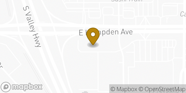 Map showing the location of The UPS Store in Denver, CO 80222