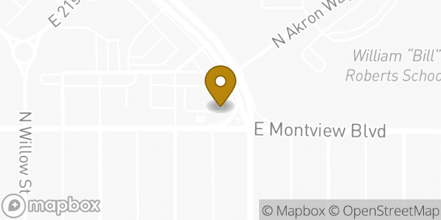 Map showing the location of Starbucks in Denver, CO 80220