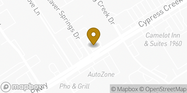 Map showing the location of Whataburger in Houston, TX 77090