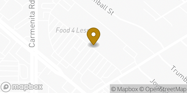 Map showing the location of Baskin-Robbins in Whittier, CA 90605