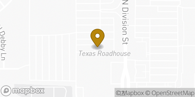 Map showing the location of Texas Roadhouse in Spokane, WA 99208
