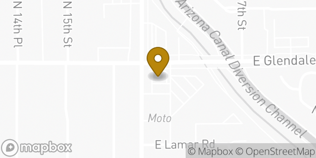 Map showing the location of McDonald's in Phoenix, AZ 85020