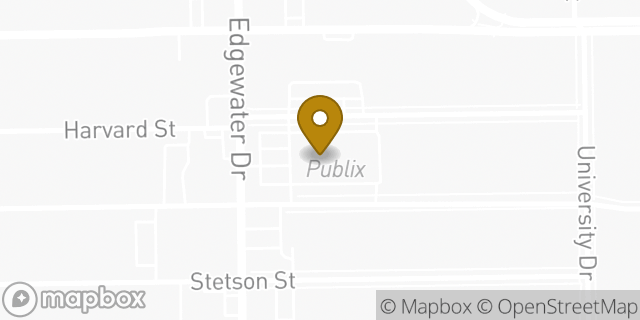 Map showing the location of Publix in Orlando, FL 32804