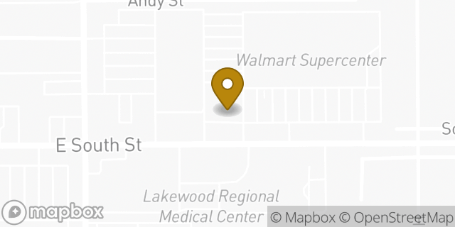 Map showing the location of AutoZone in Long Beach, CA 90805