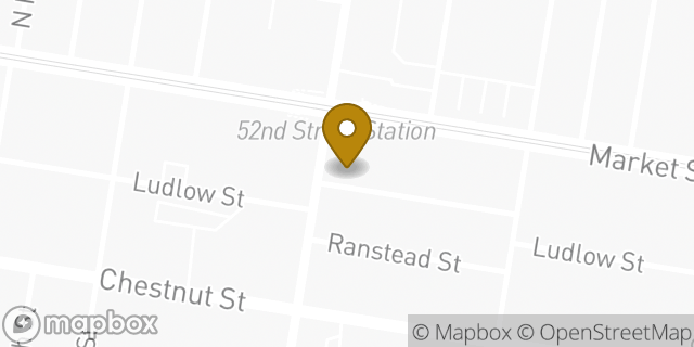 Map showing the location of Chase Bank in Philadelphia, PA 19139
