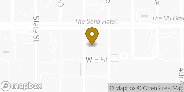 Map showing the location of Chase Bank in San Diego, CA 92101