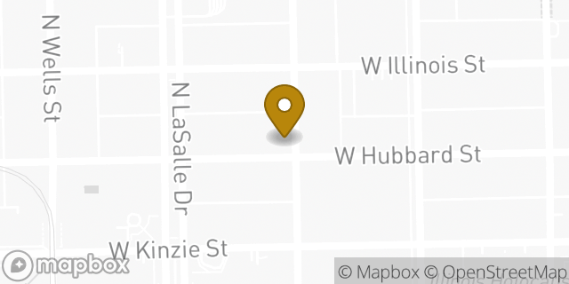 Map showing the location of Starbucks in Chicago, IL 60654