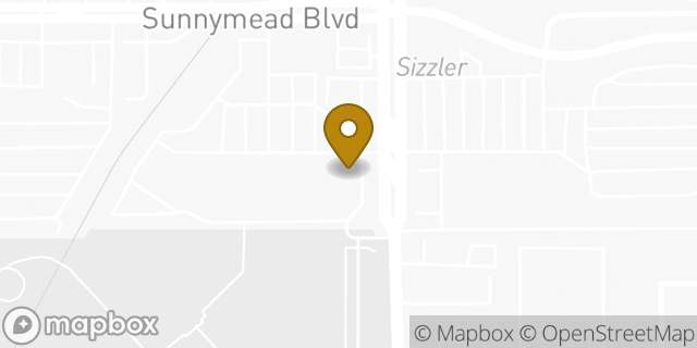 Map showing the location of AutoZone in Moreno Valley, CA 92553
