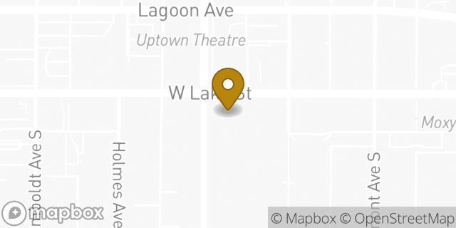 Map showing the location of Chase Bank in Minneapolis, MN 55408