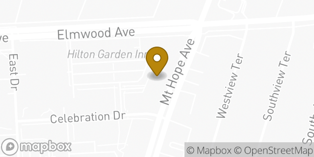 Map showing the location of Amazon Locker - Boab in Rochester, NY 14620