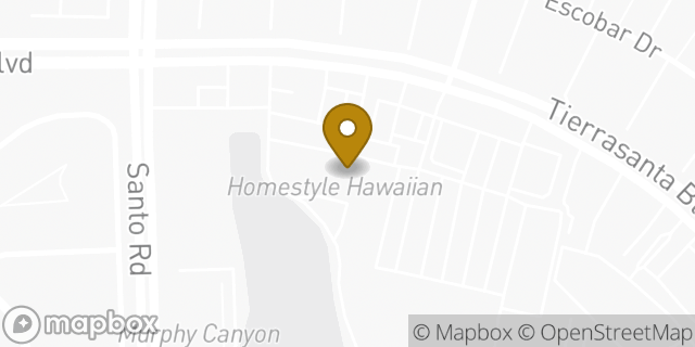 Map showing the location of The UPS Store in San Diego, CA 92124