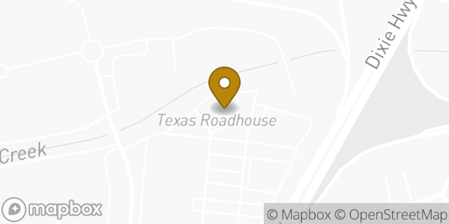 Map showing the location of Texas Roadhouse in Shively, KY 40216