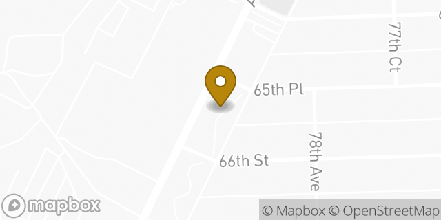 Map showing the location of Dunkin' in Justice, IL 60458