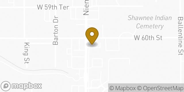 Map showing the location of Hertz in Shawnee, KS 66203