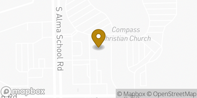 Map showing the location of South Chandler KinderCare in Chandler, AZ 85286