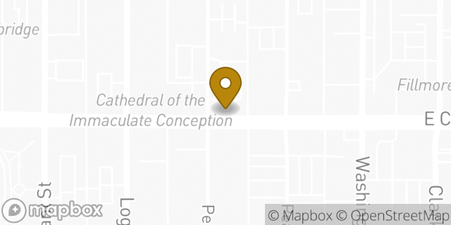 Map showing the location of McDonald's in Denver, CO 80203