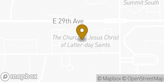 Map showing the location of The Church of Jesus Christ of Latter-day Saints in Spokane, WA 99203