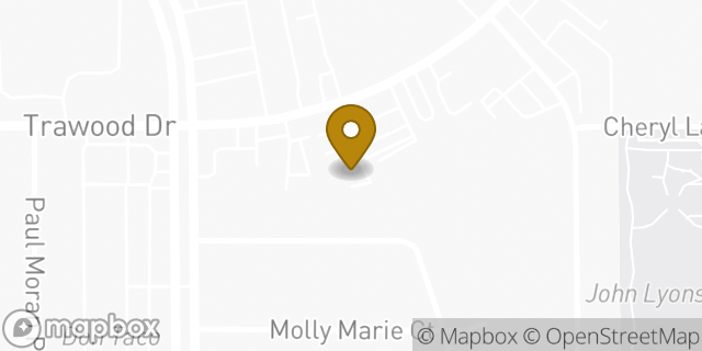 Map showing the location of Trinity ER in El Paso, TX 79936