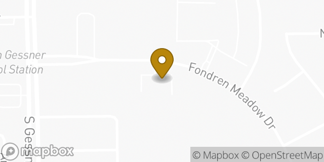 Map showing the location of Amazon Locker - Synod in Houston, TX 77071
