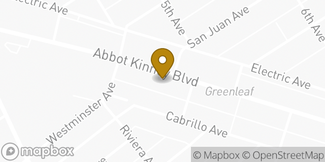 Map showing the location of Lululemon in Venice, CA 90291