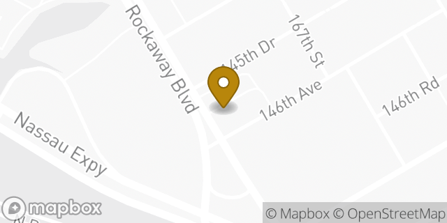 Map showing the location of Penske Truck Rental in Jamaica, NY 11434