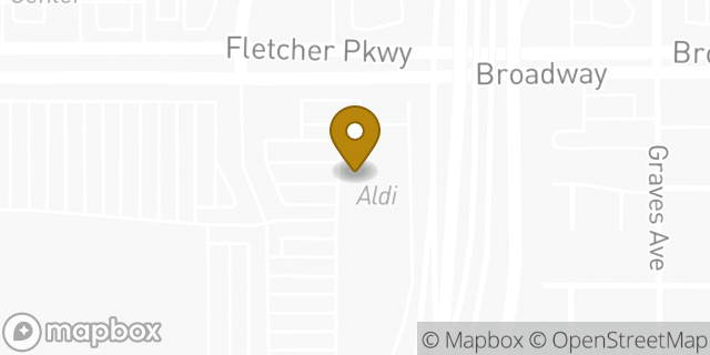 Map showing the location of Aldi in El Cajon, CA 92020