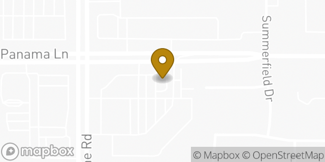 Map showing the location of Starbucks in Bakersfield, CA 93313