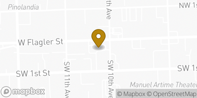 Map showing the location of McDonald's in Miami, FL 33130