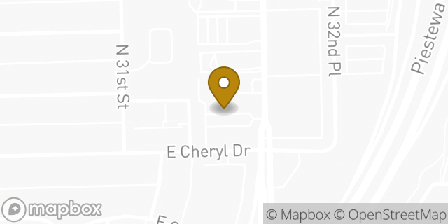 Map showing the location of Boite De Fleurs in Phoenix, AZ 85028